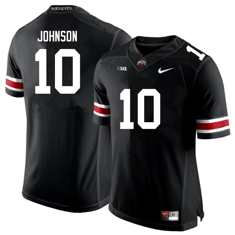 Ohio State Buckeyes #10 Xavier Johnson College Football Jerseys Sale-Black